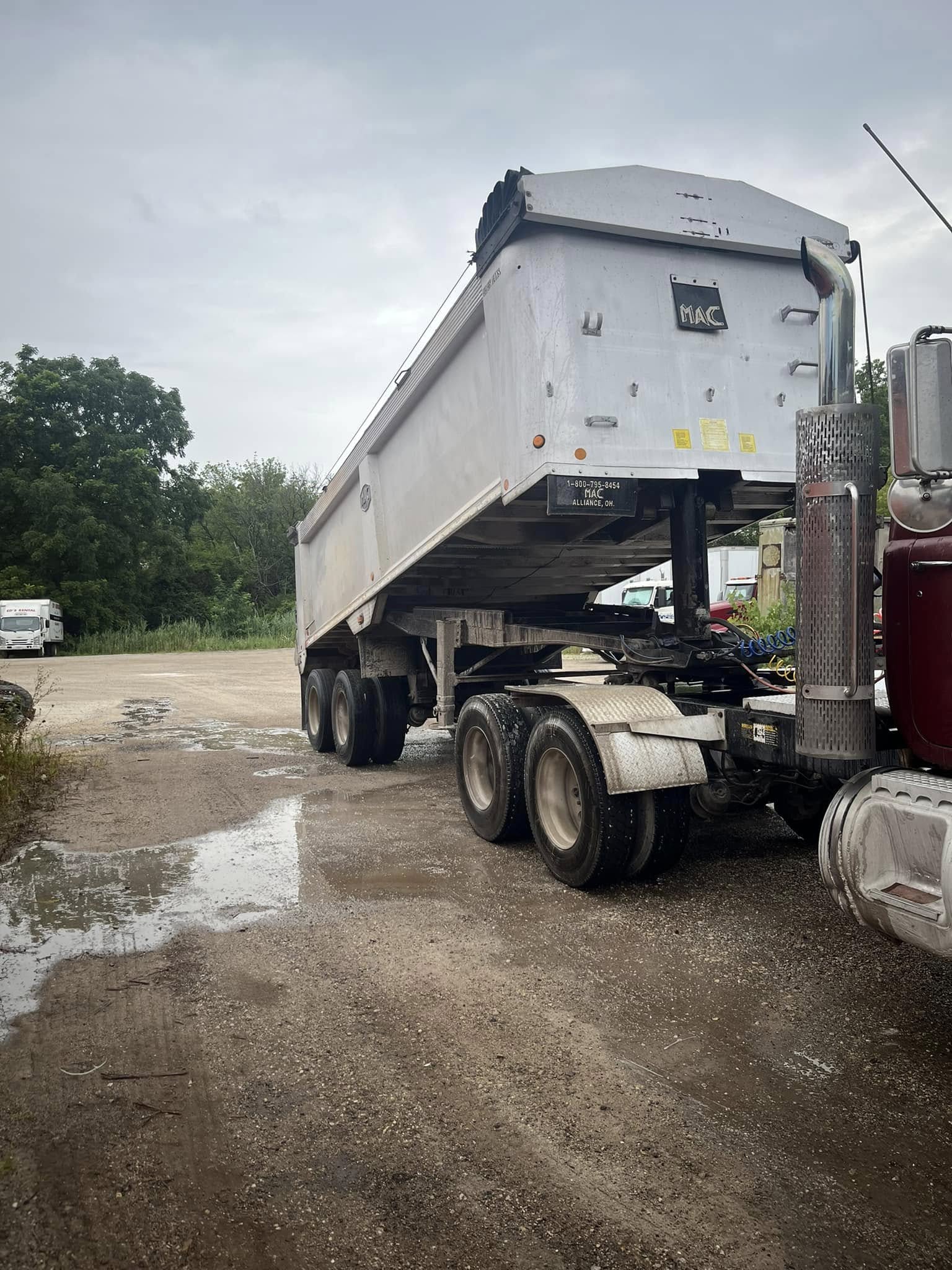 MAC Dump Trailer Before Wash